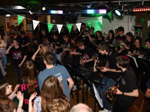 The Manglers Charity gig in full swing