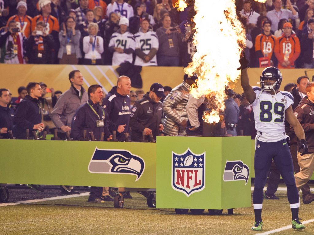 Doug Baldwin in the Walkout to Super Bowl XLVIII